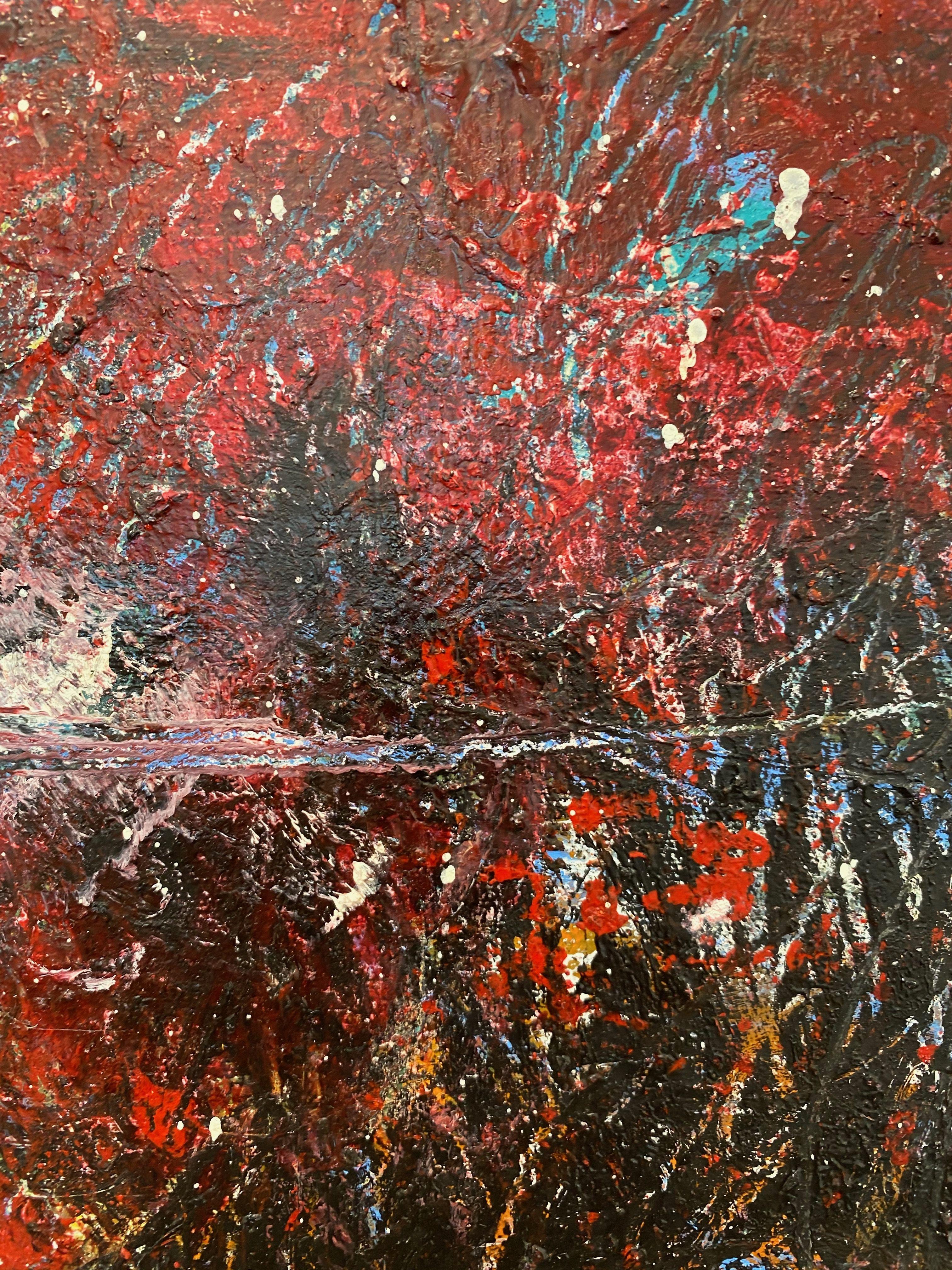Vasto, Pittura, Olio su tela - Painting Astratto di Theresa Vandenberg Donche