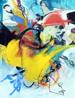 Volumen amarillo, Pintura, Acrílico sobre lienzo