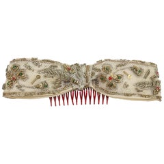 Therese Ahrens Beaded Bow Hair Ornament, 1950's