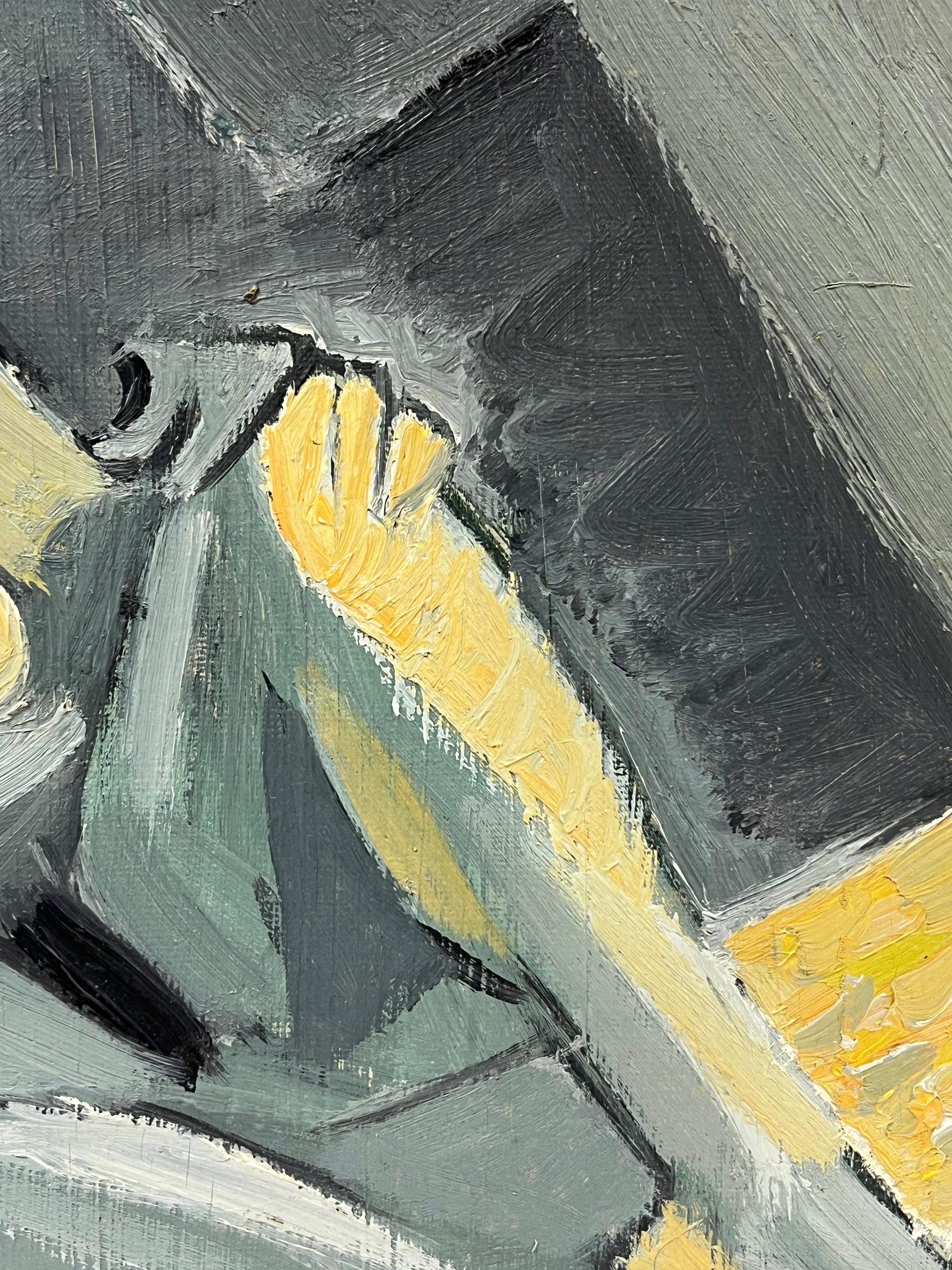 Nude Abstract
by Therese Hummel (French, 1911-1999)
oil on canvas, unframed
canvas : 10.75 x 14 inches
Provenance: private collection of this artists work, Paris
Condition: sound and good condition

Description:
This mid-century oil painting
