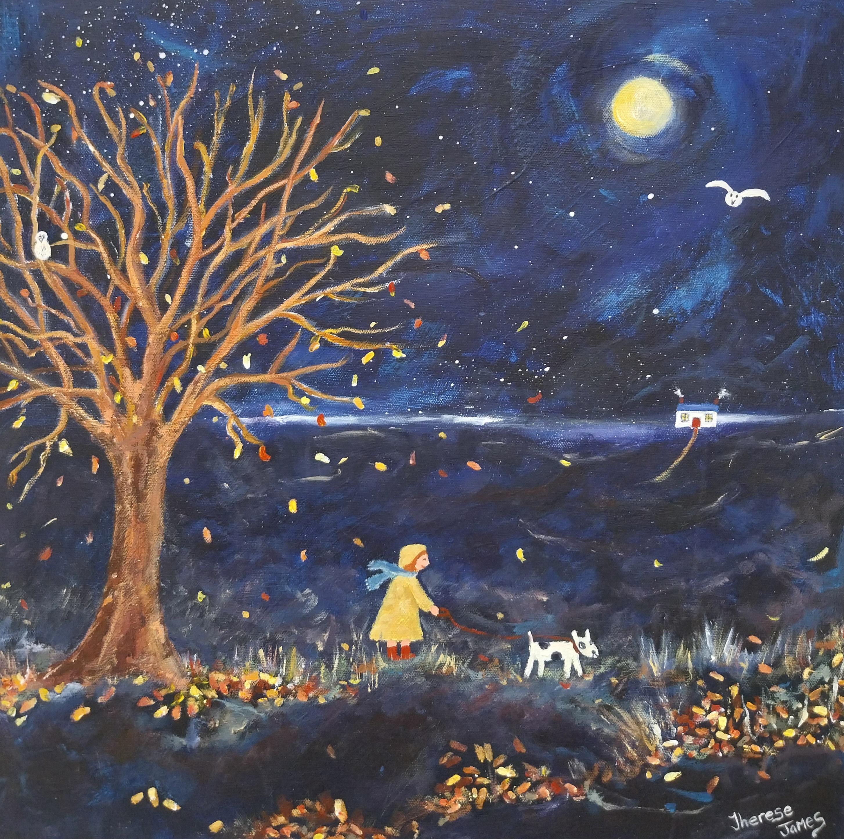 A Perfect Moment-original figurative landscape acrylic painting-contemporary Art