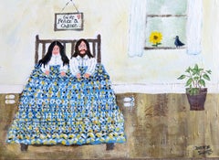 Give Peace A Chance, John and Yoko, Contemporary Figurative Painting