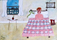 Nos Da (Good Night) Starman, Contemporary Figurative Painting