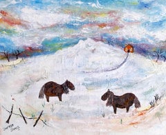 Ponis de la Paz.  Paisaje galés contemporáneo