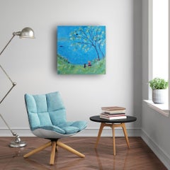 True Love-Pittura acrilica figurativa originale di paesaggio marino-Arte contemporanea