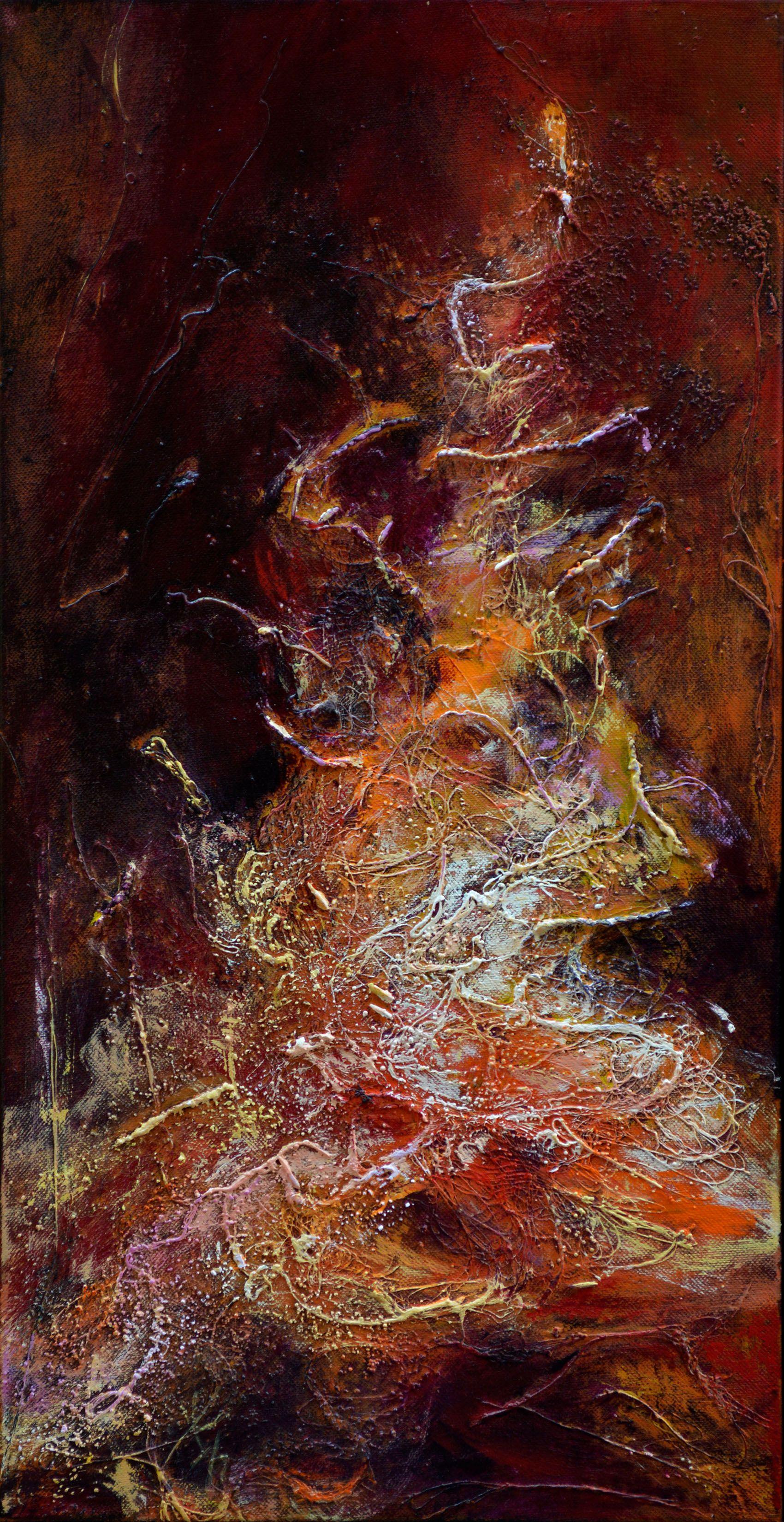 Existencia deliciosa, Pintura, Acrílico sobre lienzo - Painting de Therese Lydia Joseph