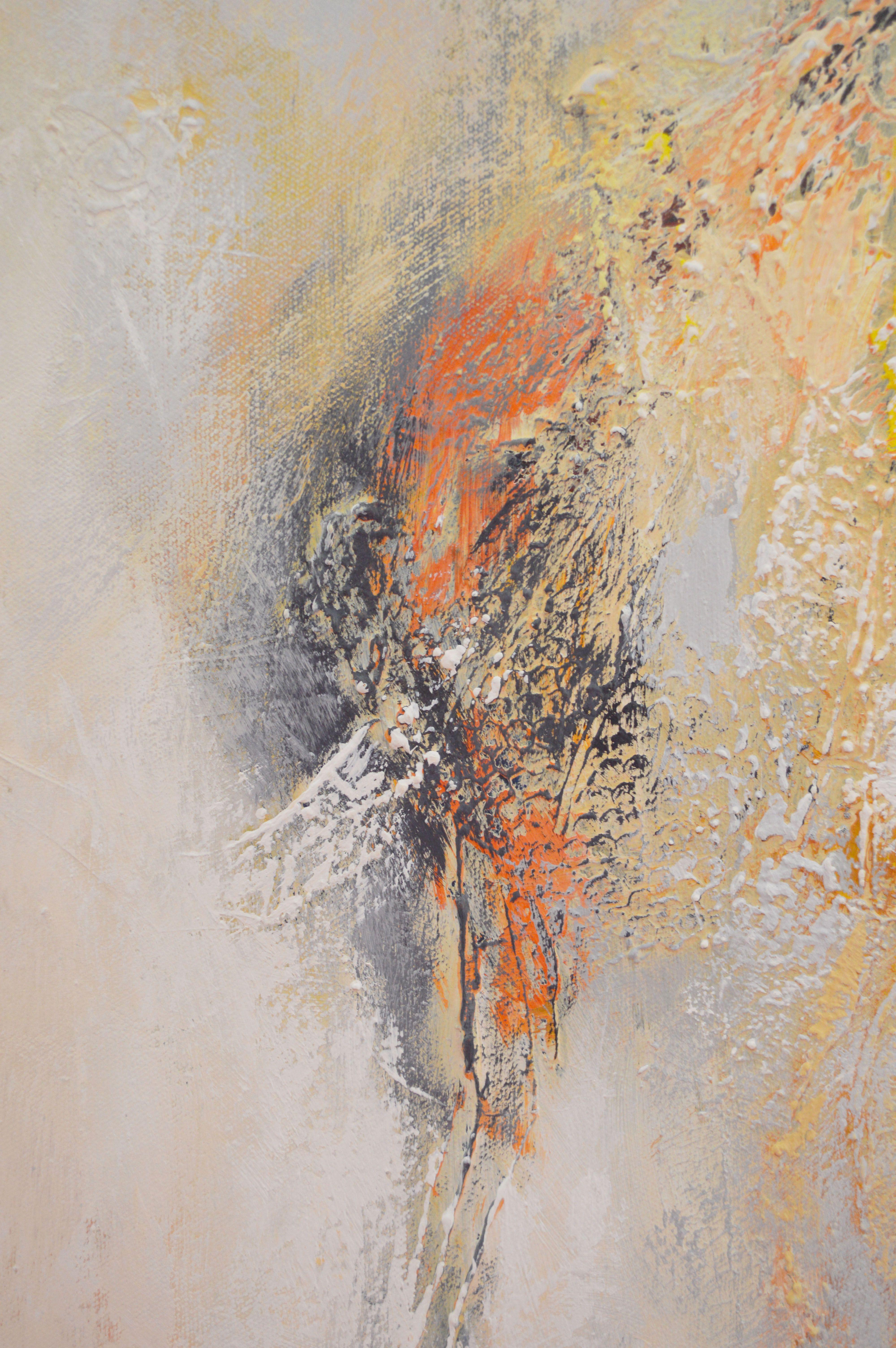 Duetto, Pittura, Acrilico su tela - Painting Astratto di Therese Lydia Joseph