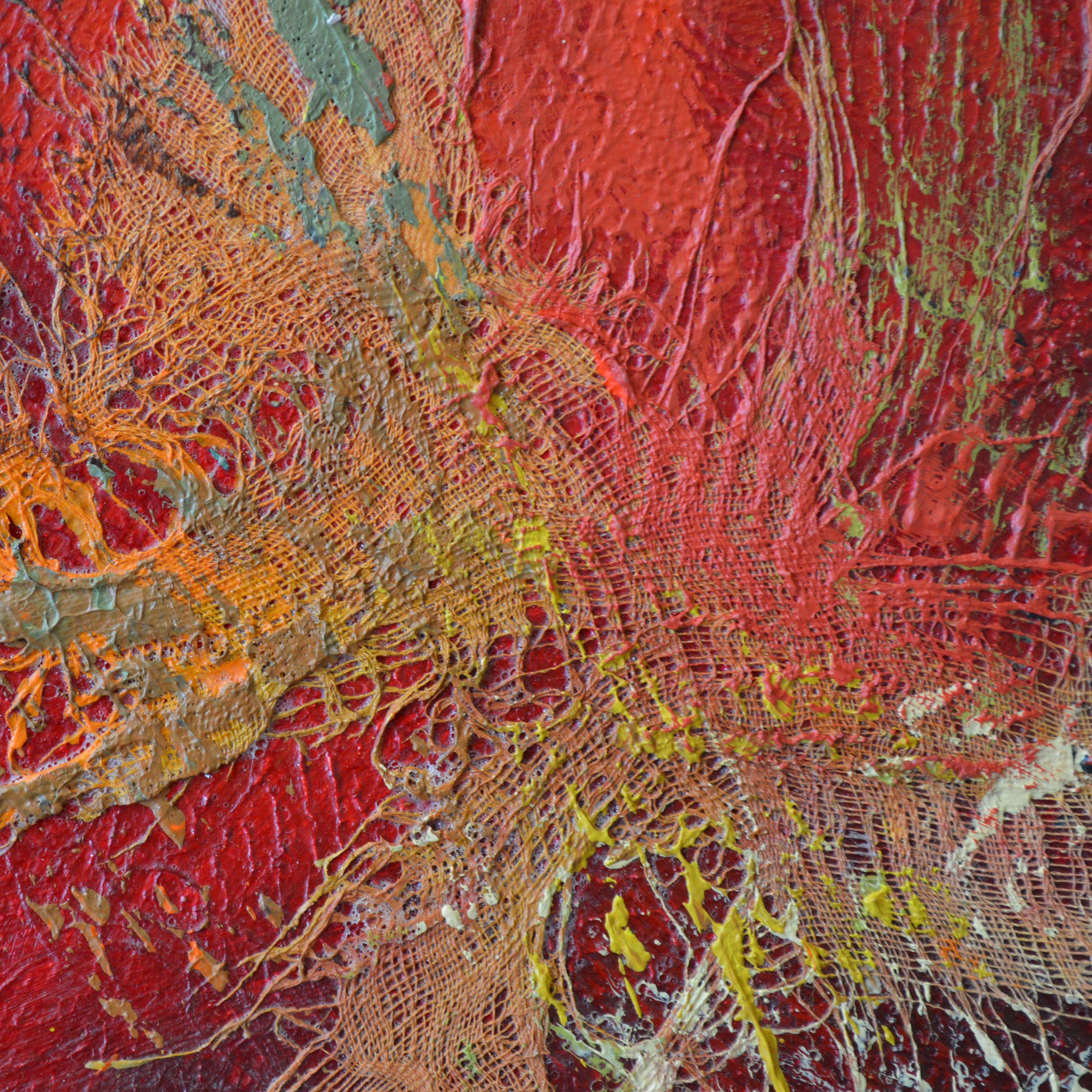 Aceri in salsa piccante, Pittura, Acrilico su pannello di Wood - Painting di Therese Lydia Joseph