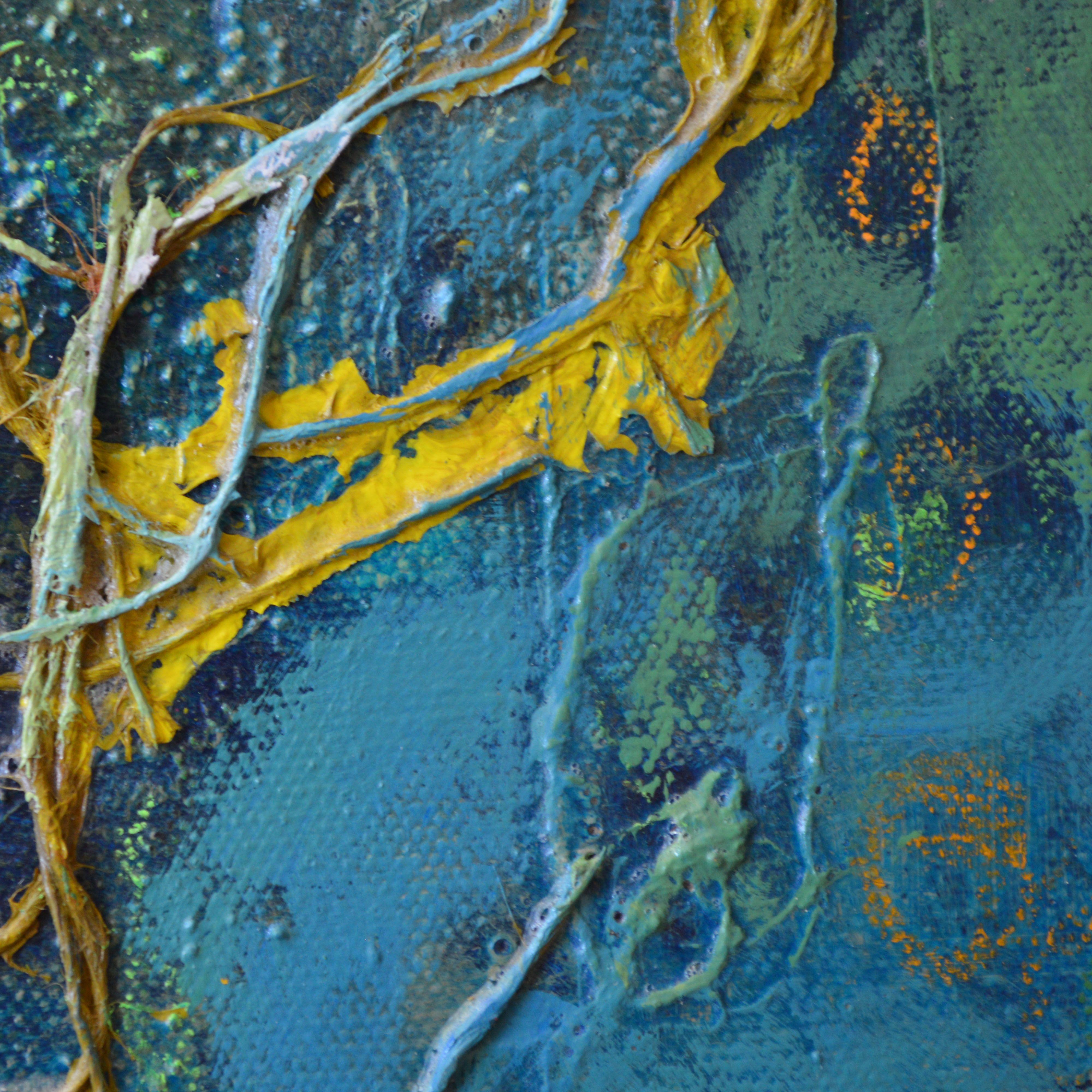Arces bajo la lluvia, Pintura, Acrílico sobre panel de madera - Painting de Therese Lydia Joseph