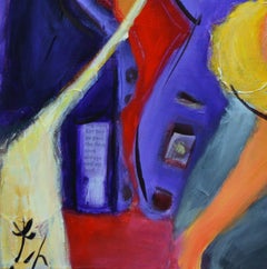 Le borse della spesa, Pittura, Acrilico su tela