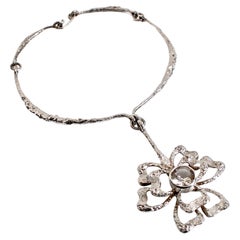 Theresia Hvorslev Sterling Silver & Rock Crystal Flower Collar