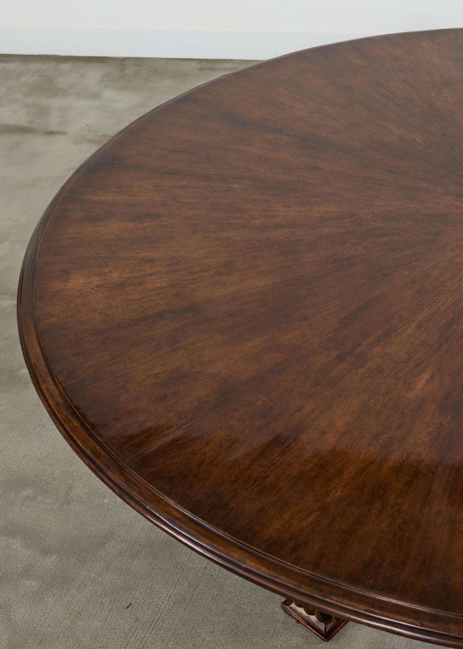 Hand-Crafted Therien Studio for Dessin Fournir Walnut Volute Dining Table For Sale