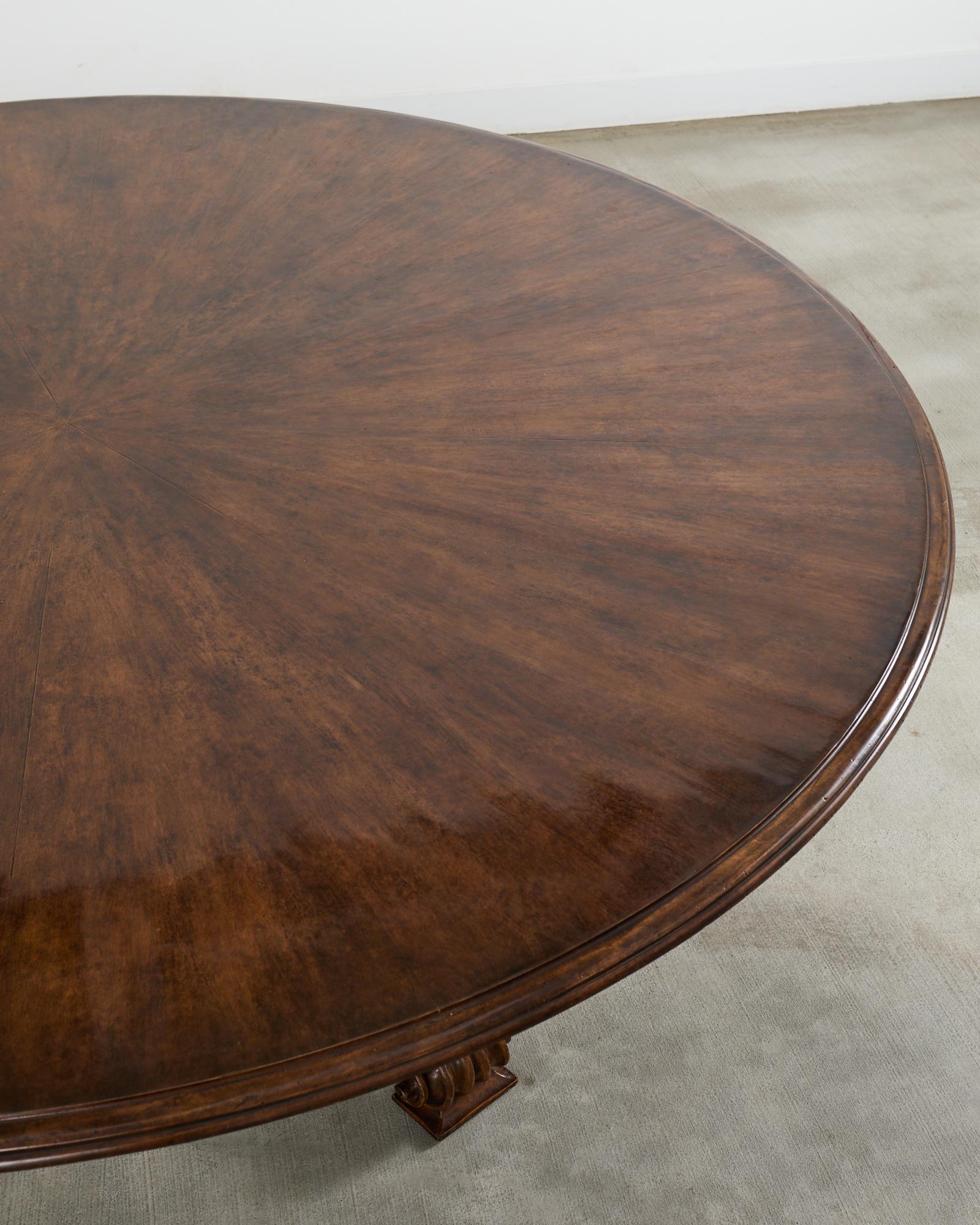 Therien Studio for Dessin Fournir Walnut Volute Dining Table In Good Condition For Sale In Rio Vista, CA