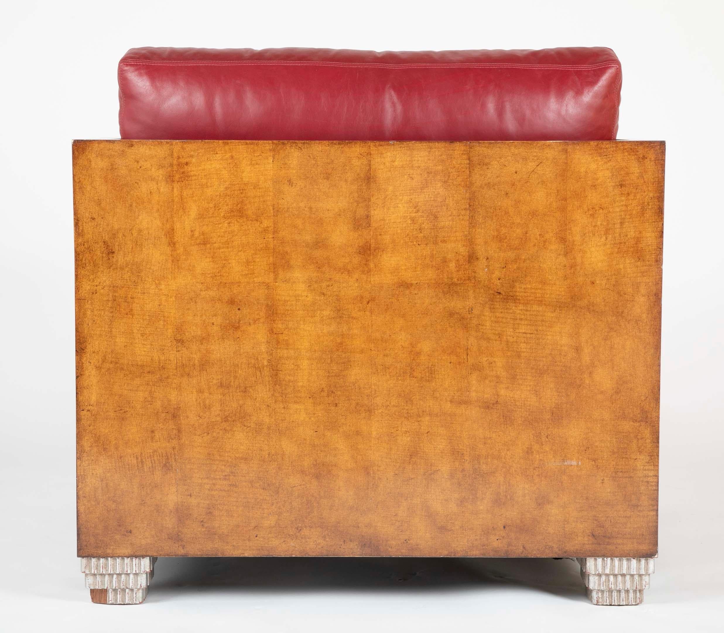 Therien Studio Workshops Custom Made Art Deco Style Club Chairs 6