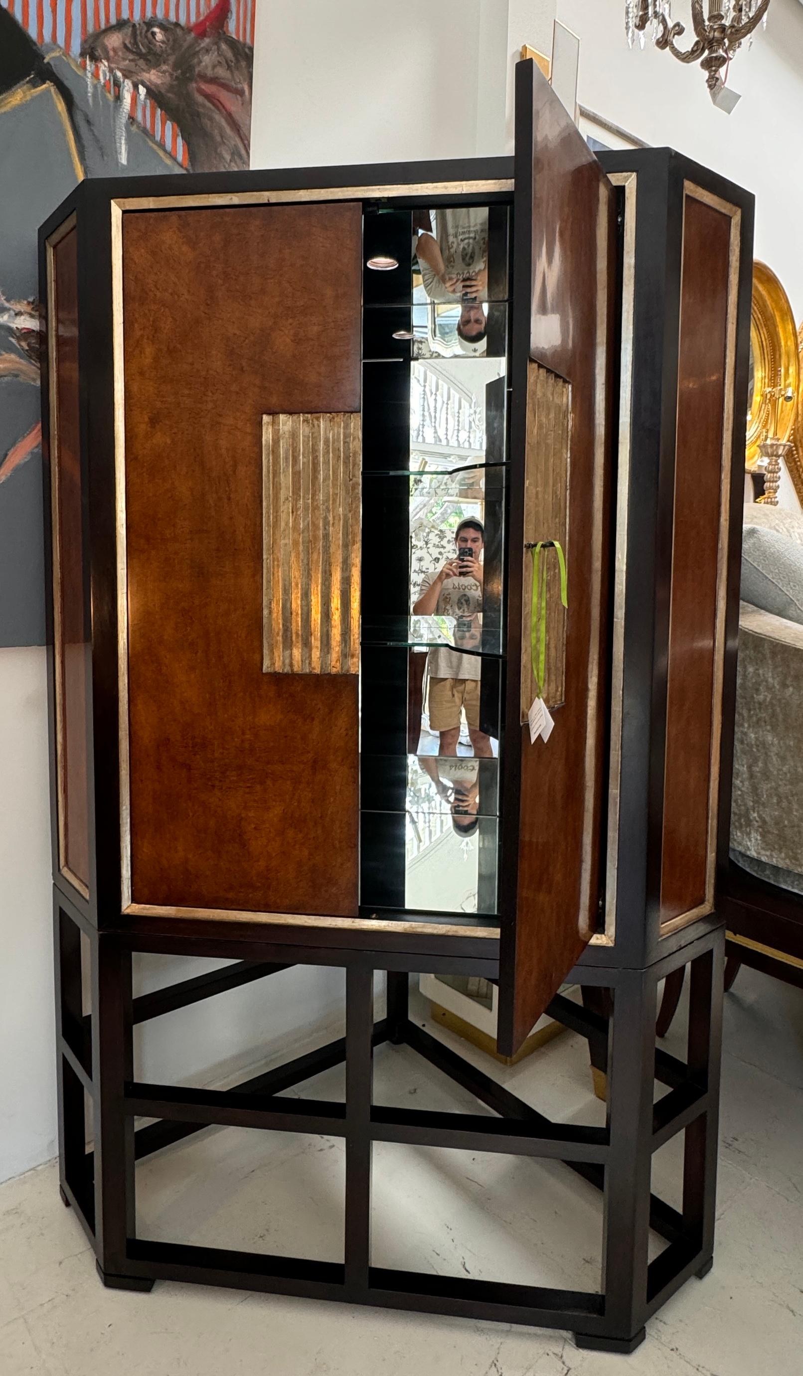 Officine Therien per Dessin Fournir Cocktail Dry Bar Cabinet In condizioni buone in vendita a LOS ANGELES, CA