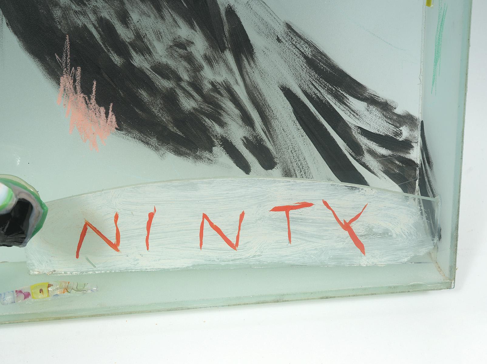 Fin du 20e siècle Boîte de sculpture murale Therman Statom en verre d'art 3D 16