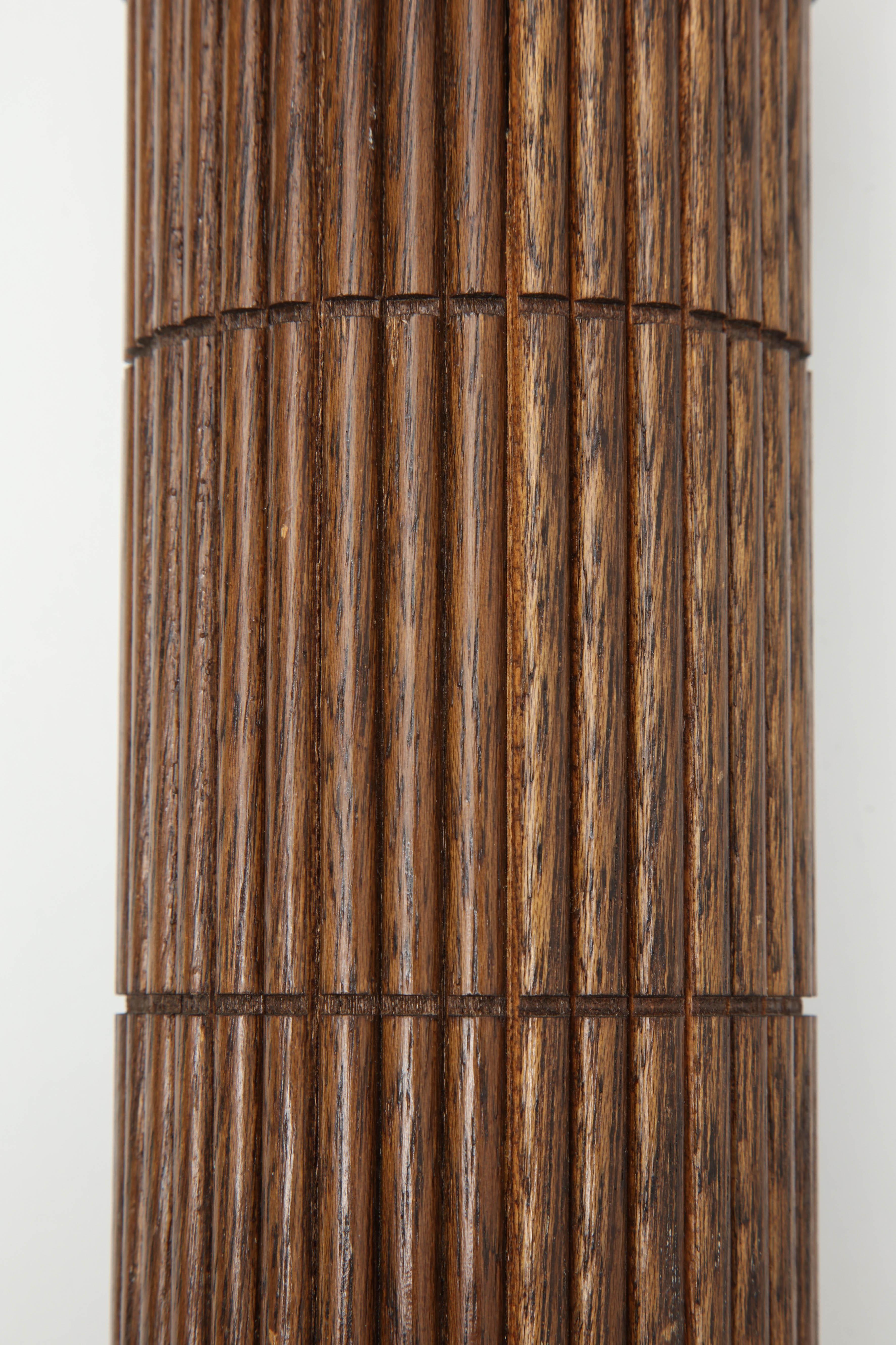 Thermo from Japan, Midcentury, Brown Bamboo with Metal Details, C 1950, Japan For Sale 1