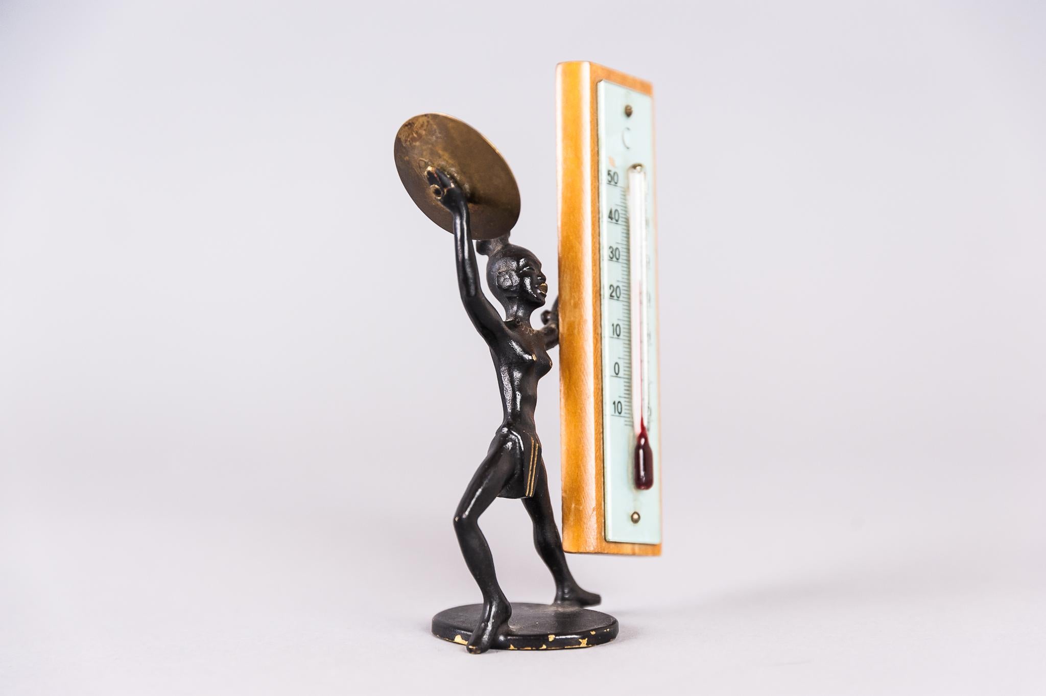Austrian Thermometer in the style of Hagenauer, 1950s For Sale