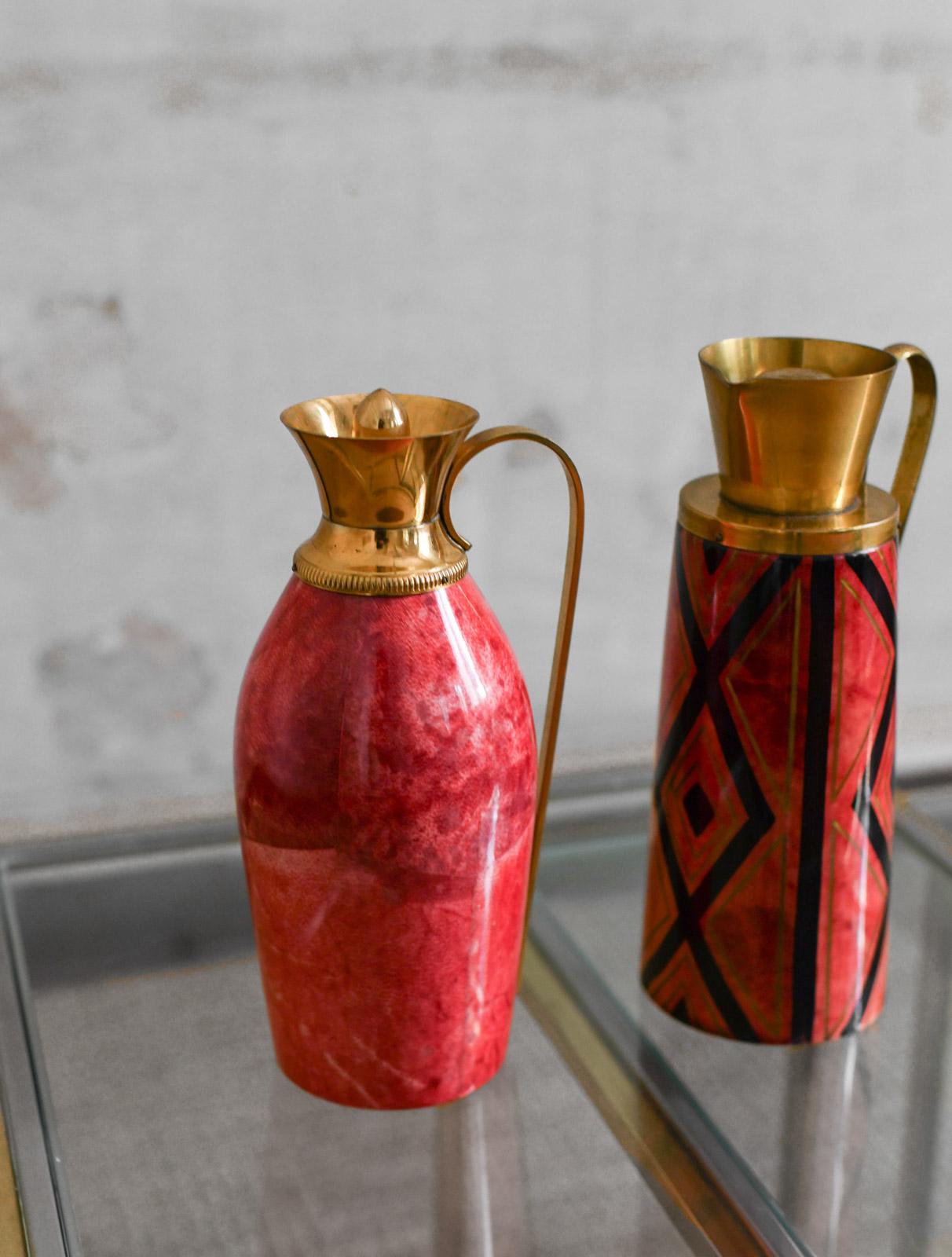 Carafes thermos par Aldo Tura pour Macabo, années 1950 Bon état - En vente à Roma, RM
