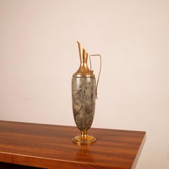 Termo en pergamino gris y latón de Aldo Tura, 1960