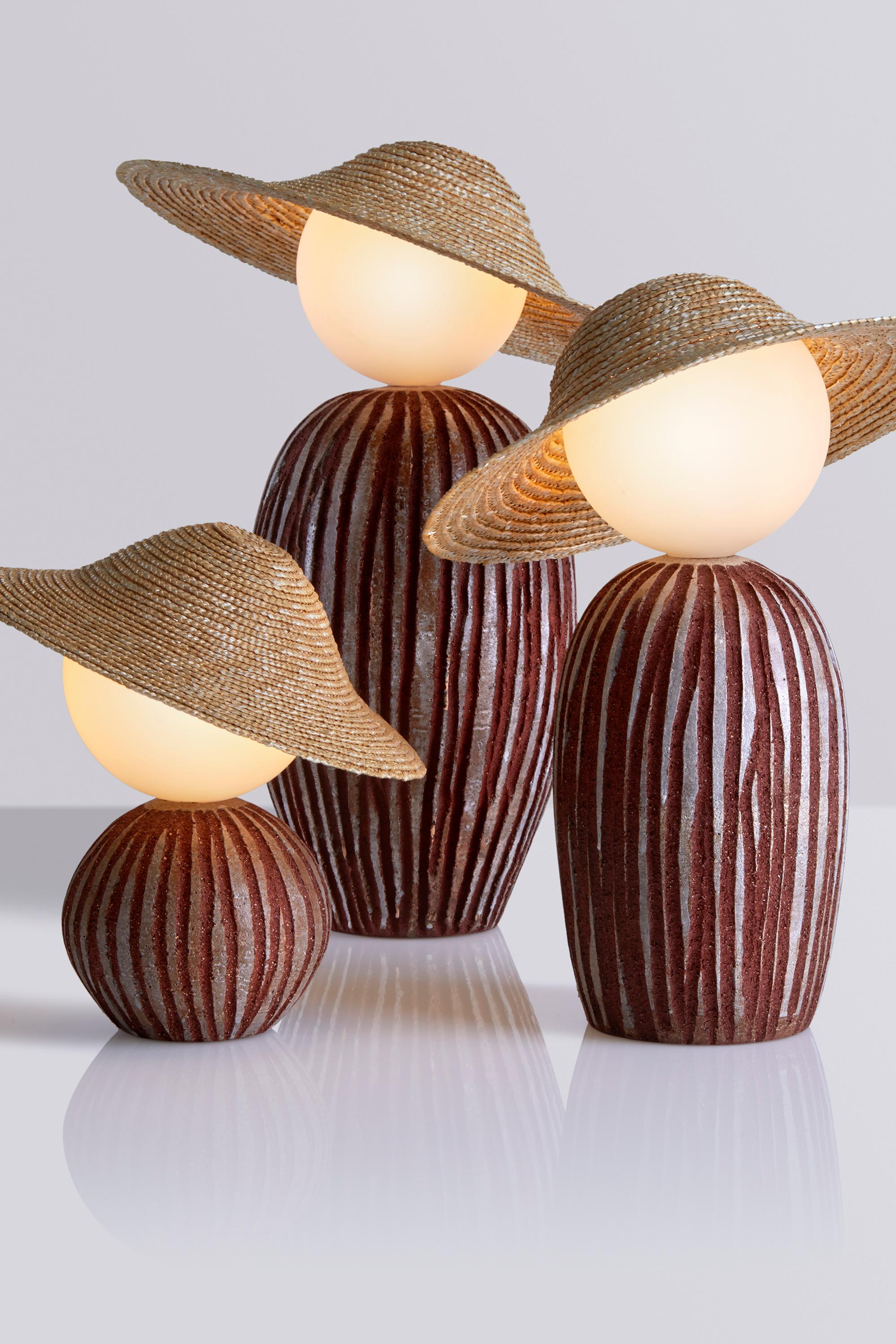 Greek Théros Ceramic Table Lamp Large Size, by Aristotelis Barakos