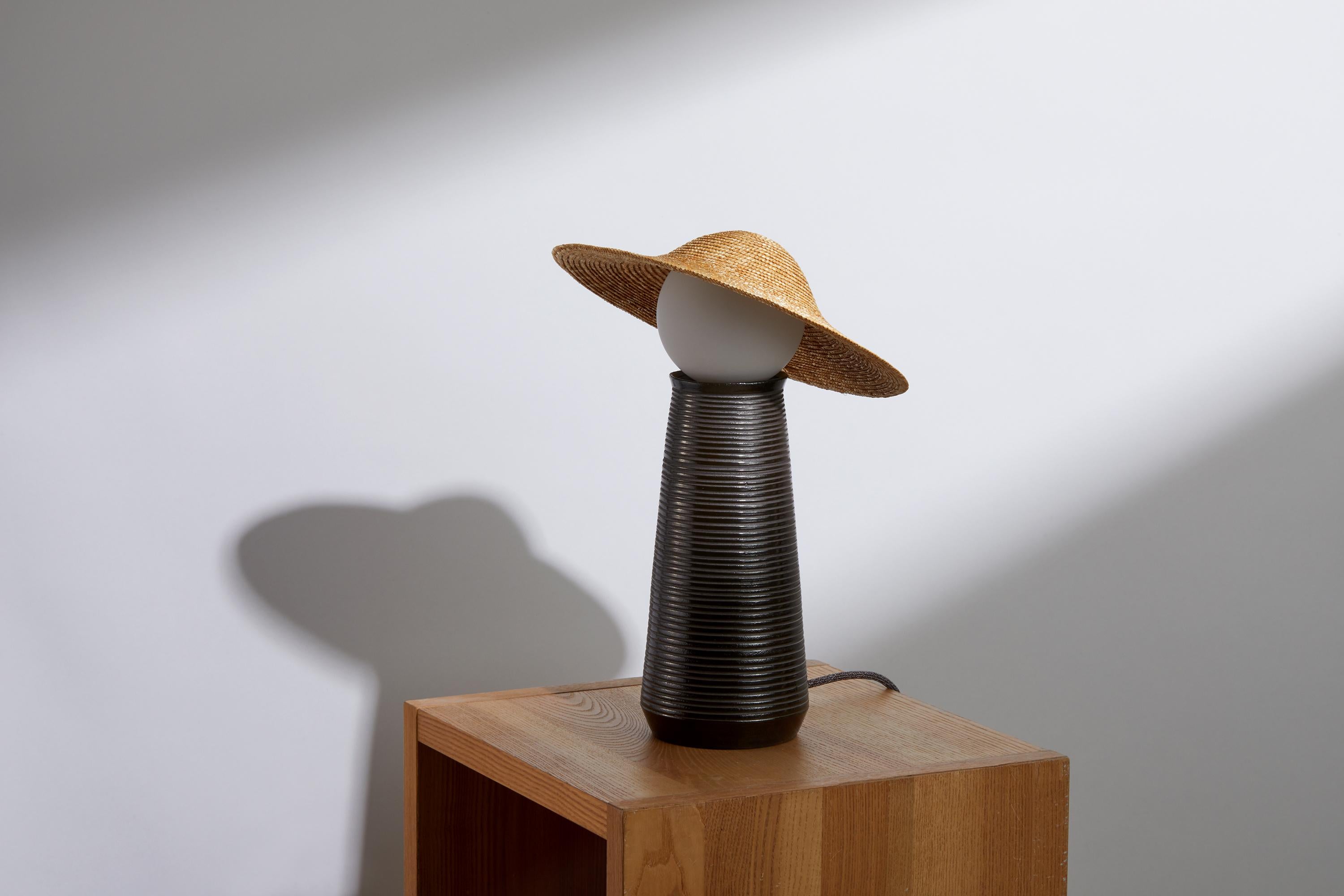 Sculptural and poetic, the Théros Orbita table lamps combine a minimalist aesthetic with artisanal craftsmanship. Designed by Aristotelis Barakos in collaboration with ceramicist Giannis Zois, these new pieces extend the ongoing Théros collection —