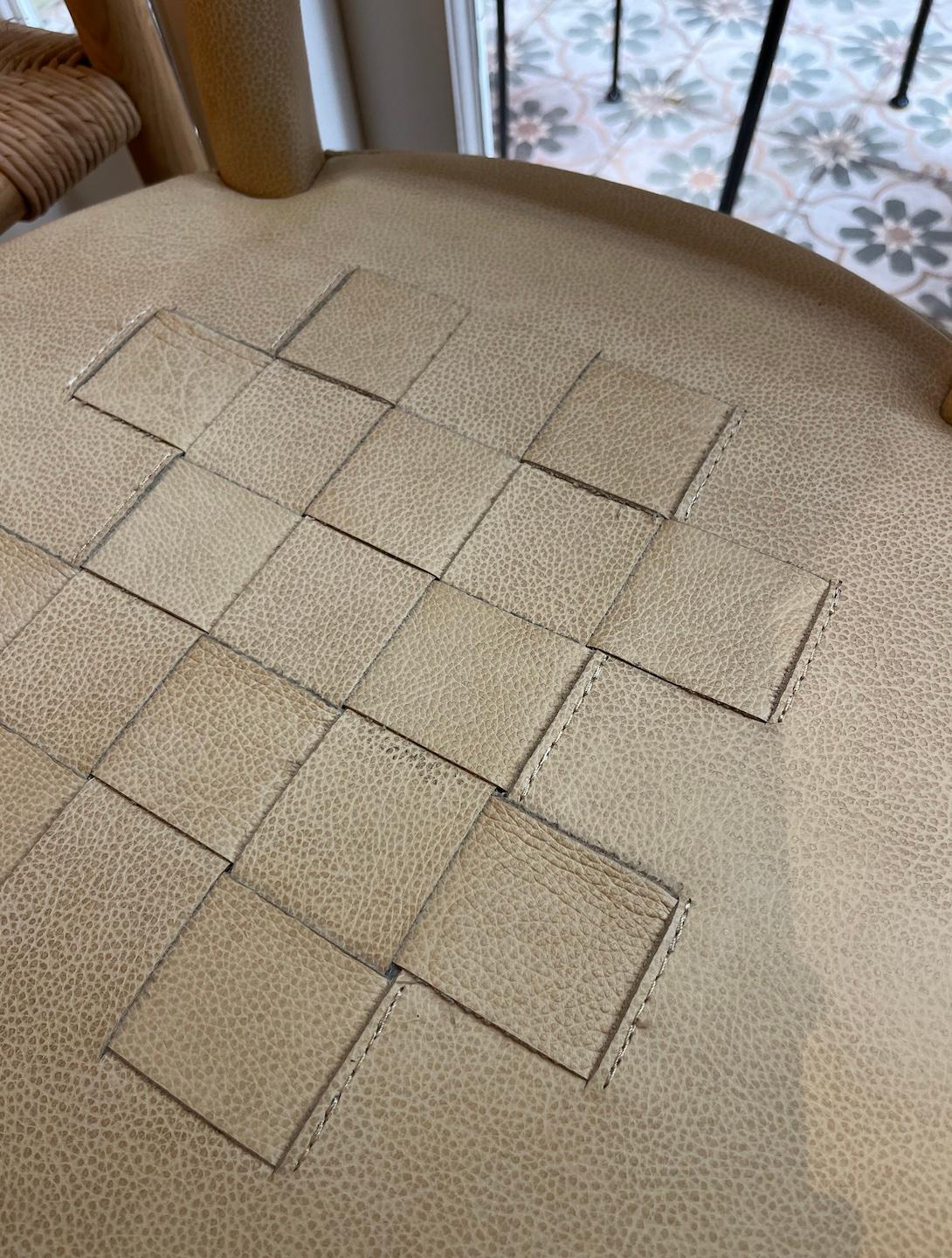 Thersia lederstuhl by Pierre Augustin Rose im Angebot 5