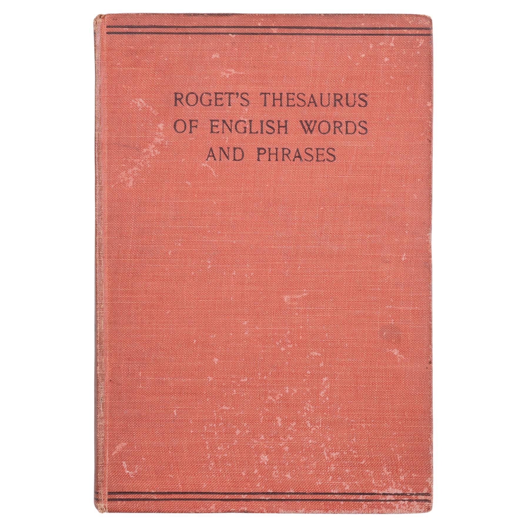 Thesaurus of English Words and Phrases For Sale