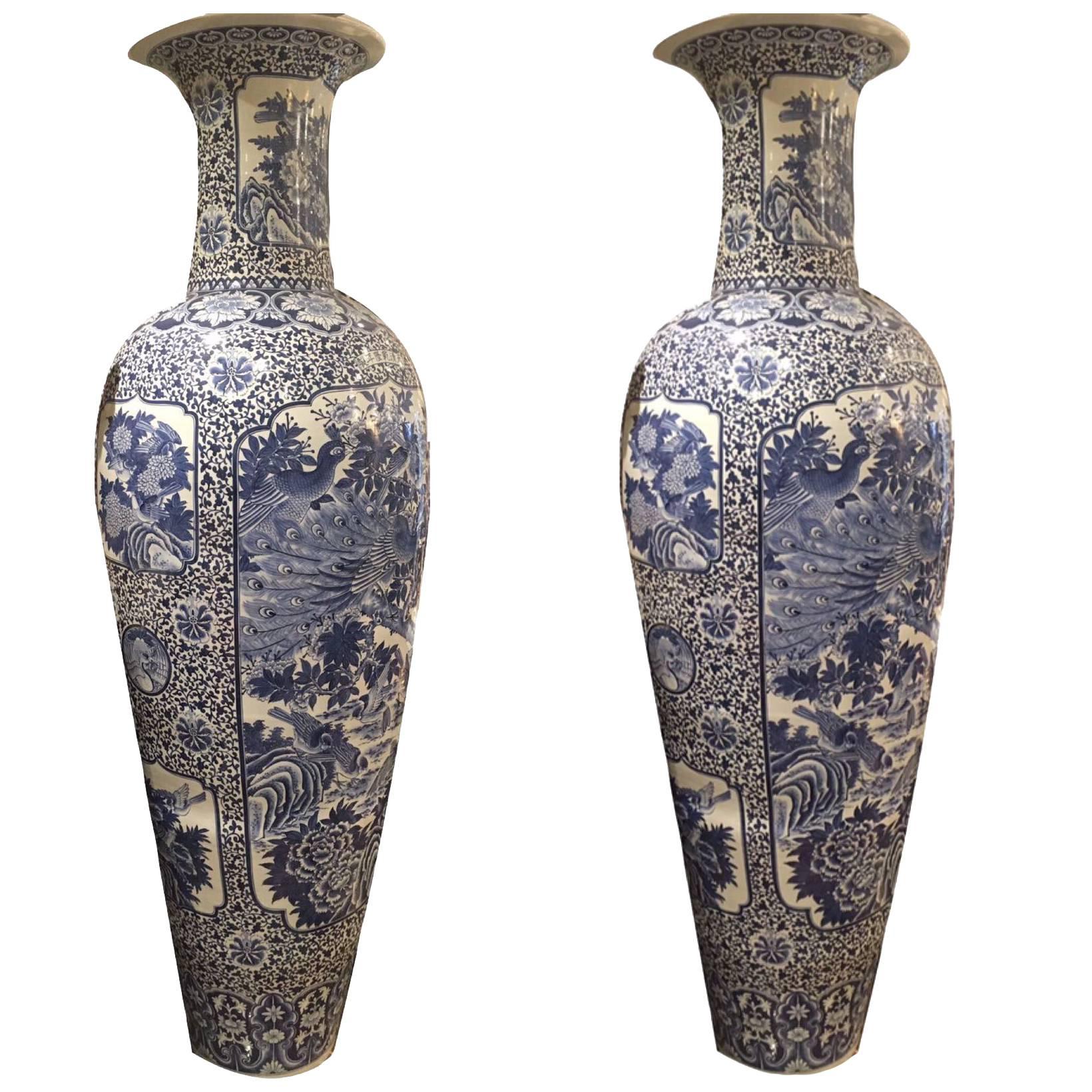 These Elegant Late 19th-Early 20th Century, Chinese Vases Are Very Beautiful For Sale