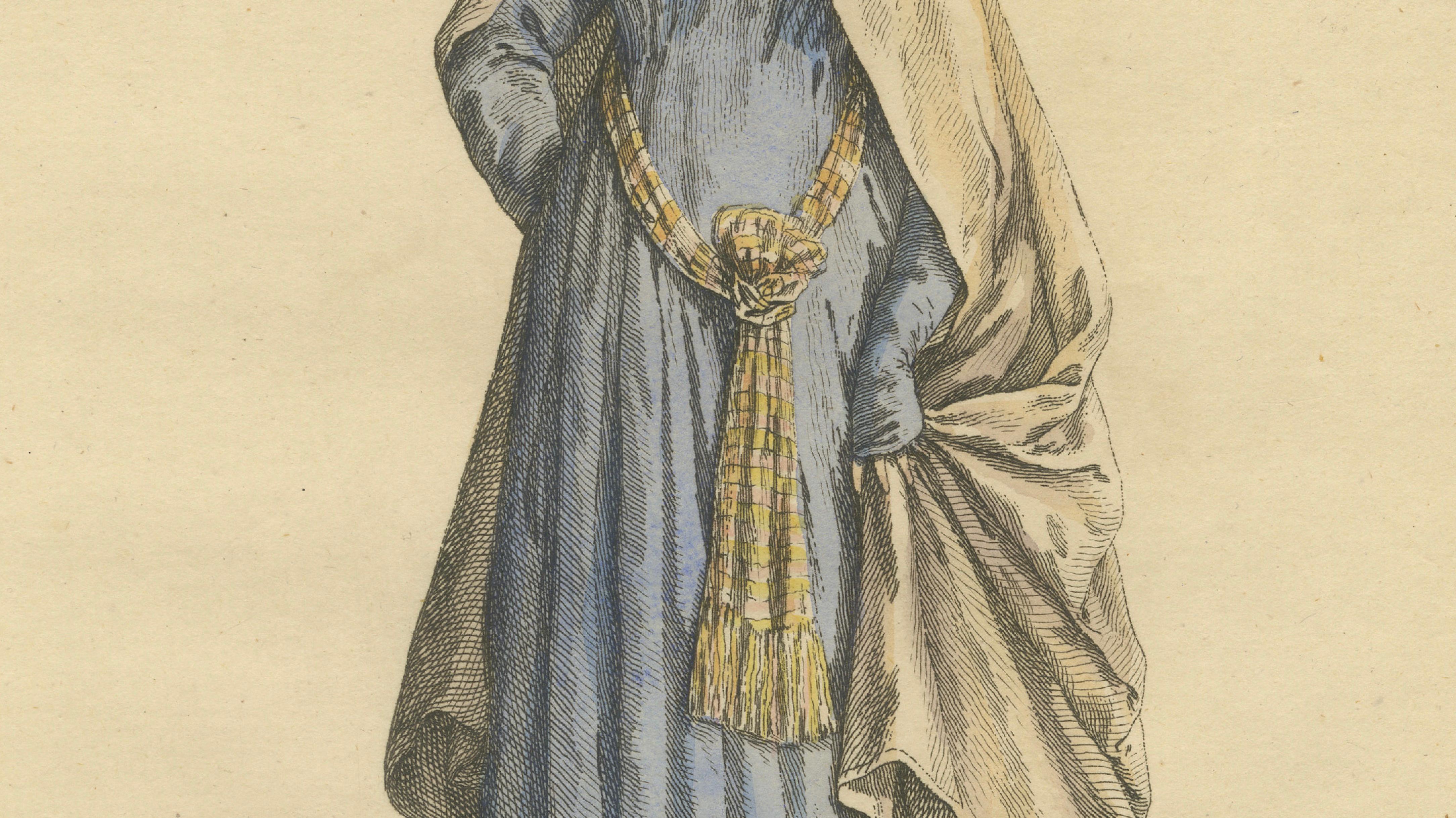 Thessalonian Bride Costume Print - Ottoman Dress Engraving, Jefferys, 1749
