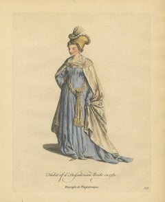 Thessalonian Bride Costume Print - Ottoman Dress Engraving, Jefferys, 1749