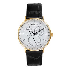 THEY - 41mm vintage white and gold quartz watch unisex