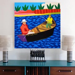 Peinture de portrait « They Were in the same Boat » d'Alan Fears, Pop Art