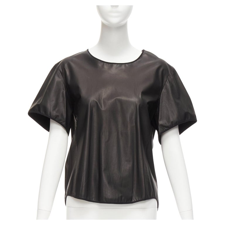 milly black leather dress Vegan Leather Mini Dress main image 1