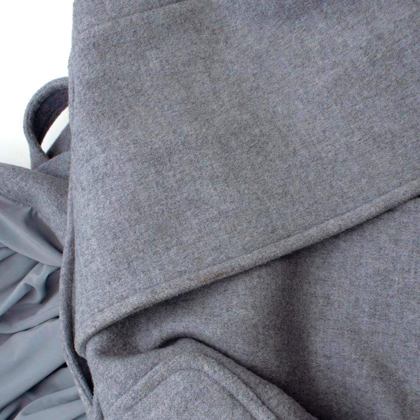 Women's or Men's Theyskens' Theory Grey Wool blend Belted Long Coat  - Size M