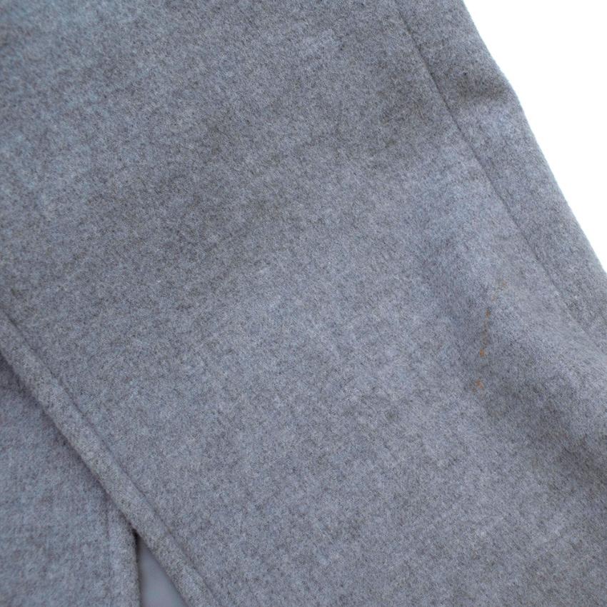Theyskens' Theory Grey Wool blend Belted Long Coat  - Size M 1