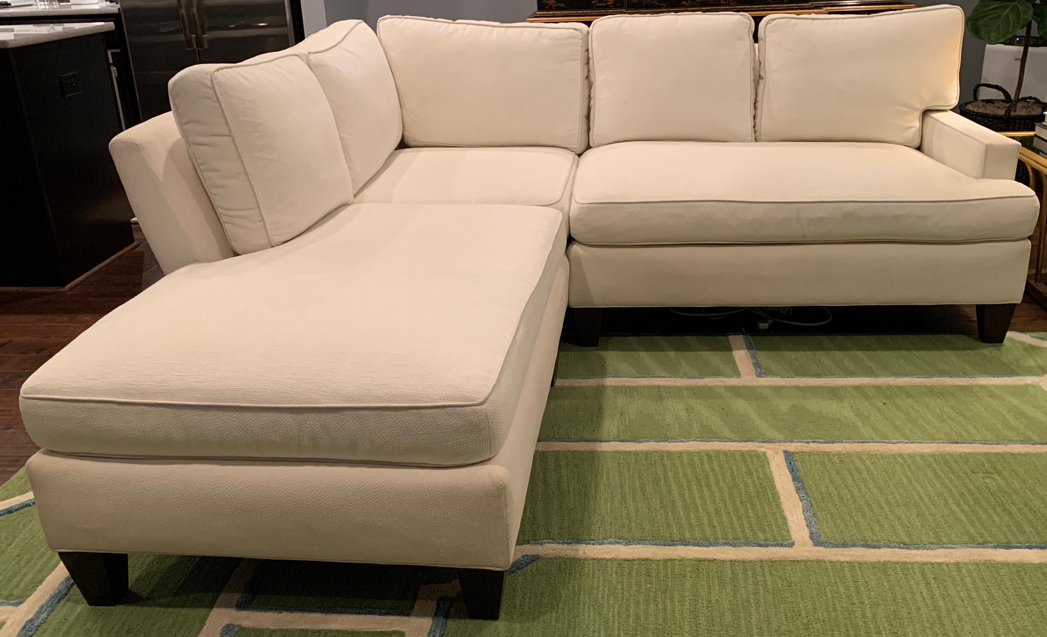 American Thibaut 'Madison' Custom Sectional Sofa in Crypton Fabric