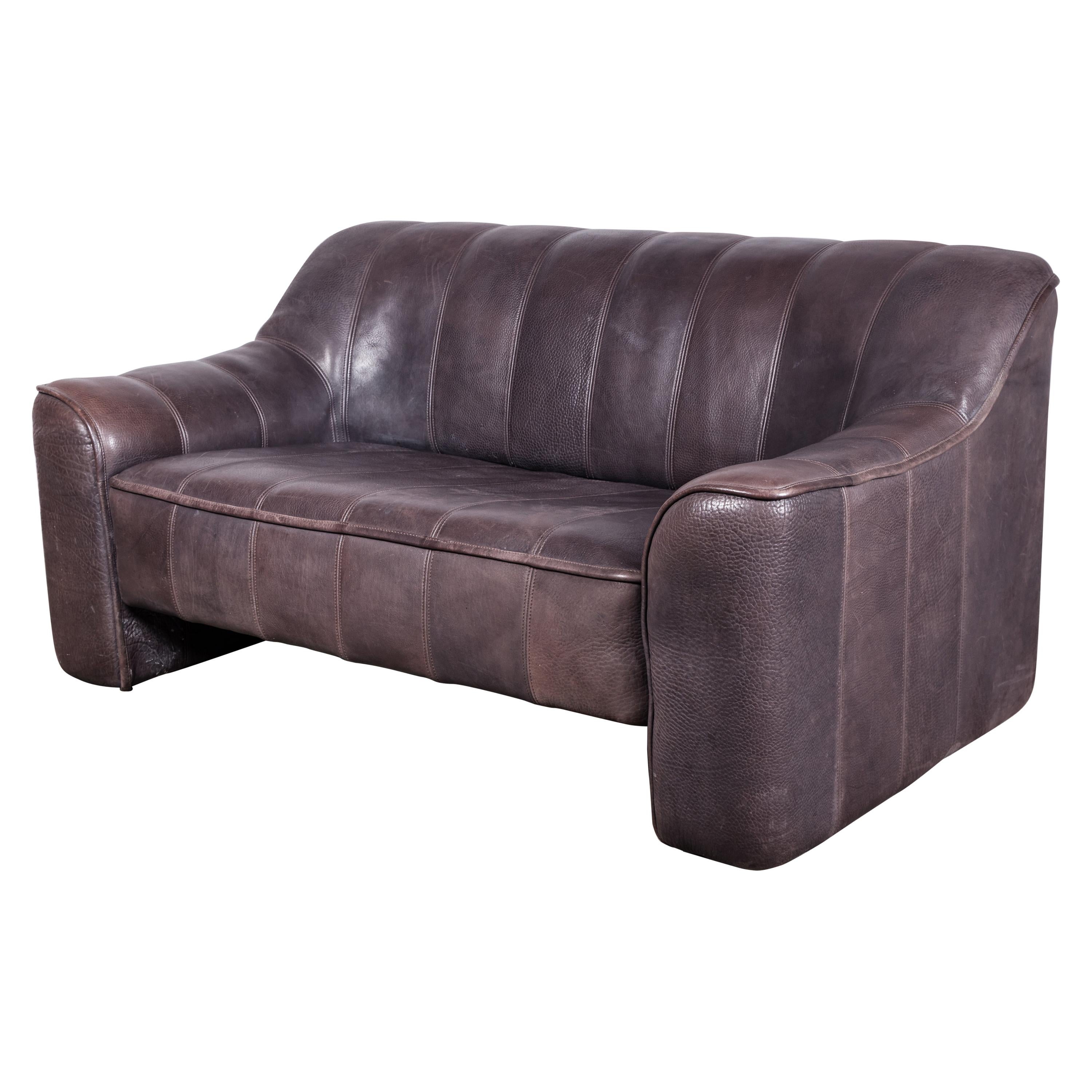 Thick and Soft Buffalo Leather De Sede DS-44 Loveseat Sofa