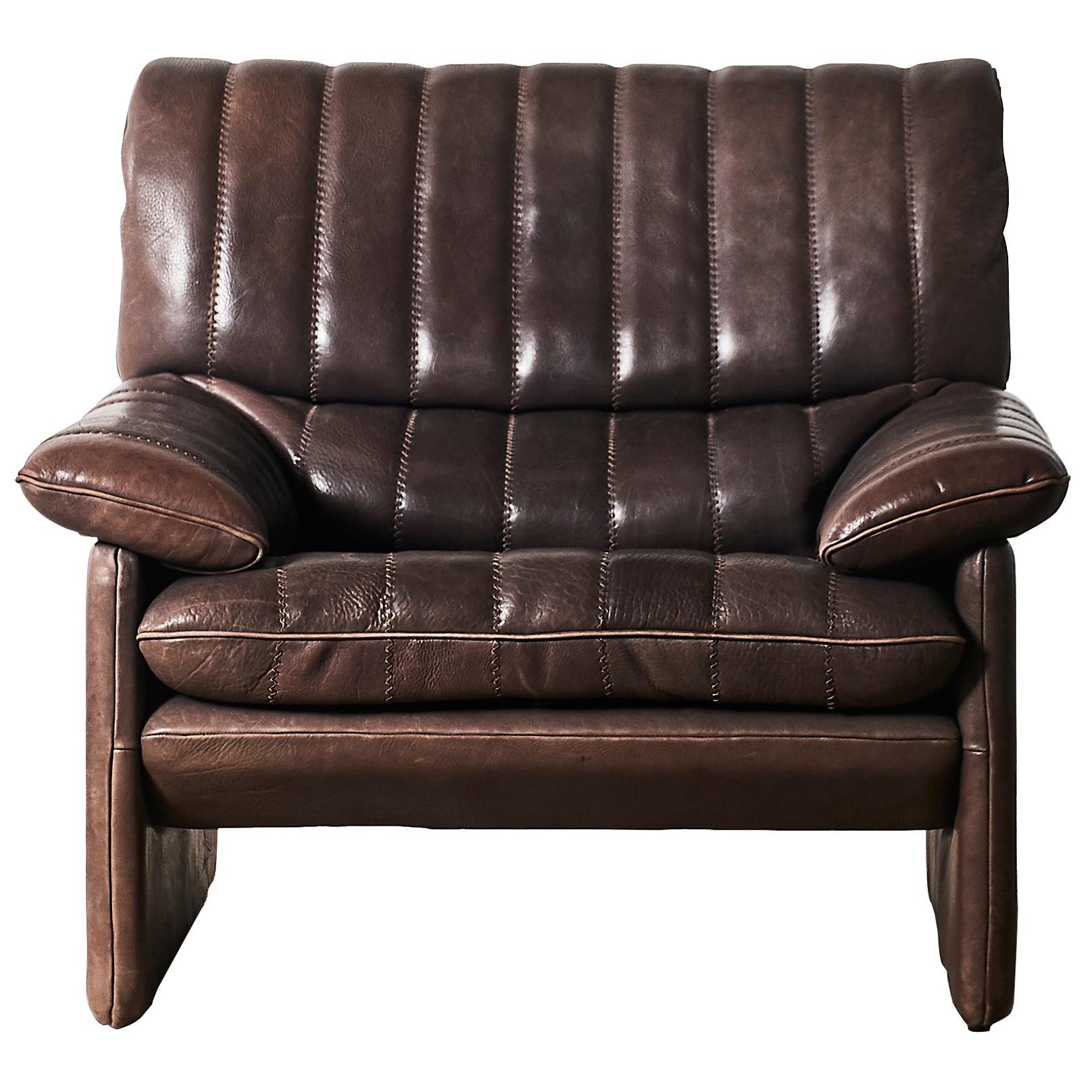 Thick and Soft Buffalo "Neck" Leather De Sede DS-86 Armchair