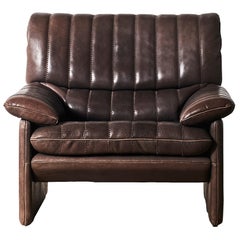 Fauteuil De Sede DS-86 en cuir de buffle "Neck" épais et souple