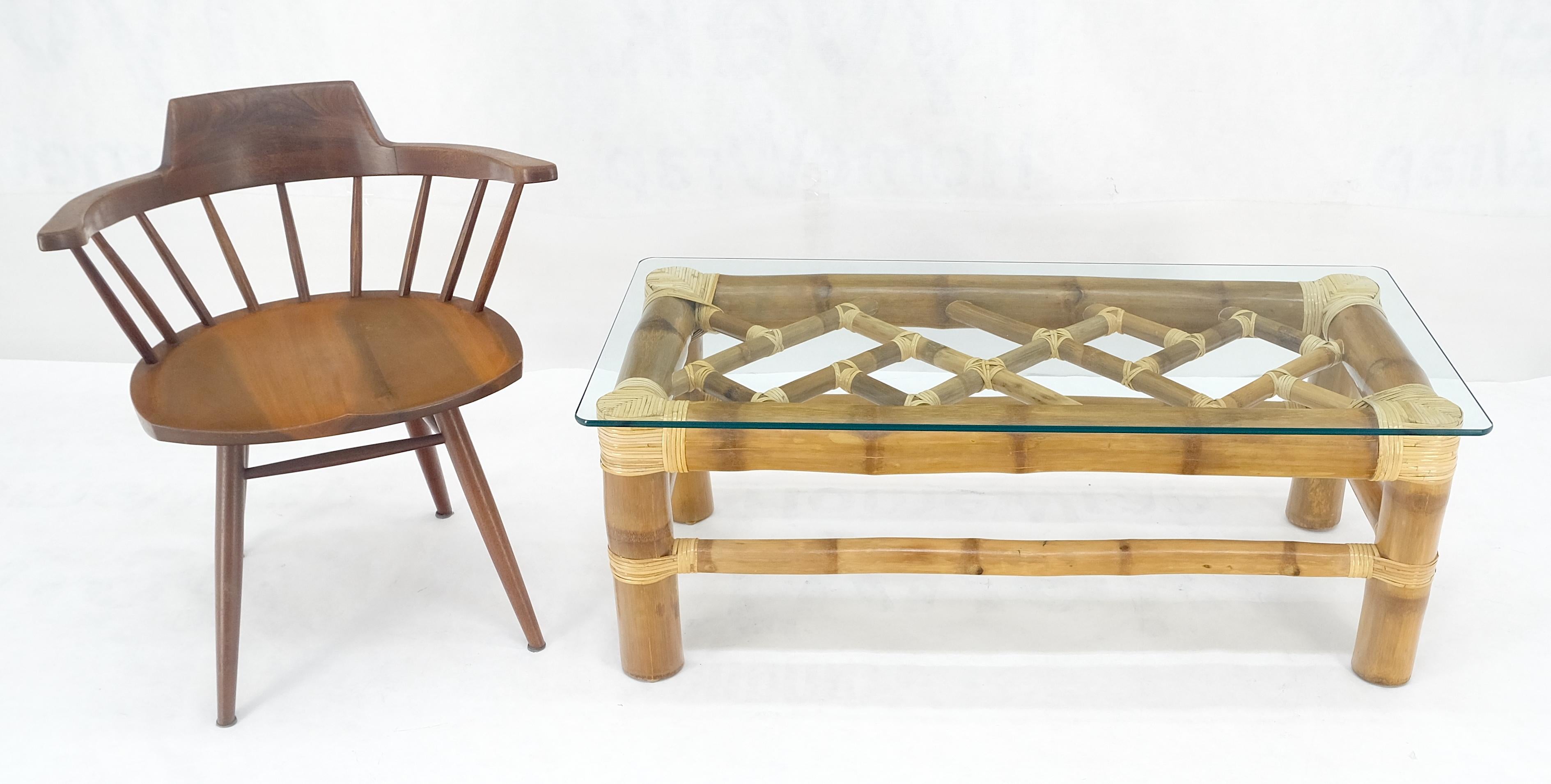 Mesa de centro de bambú grueso 22x46