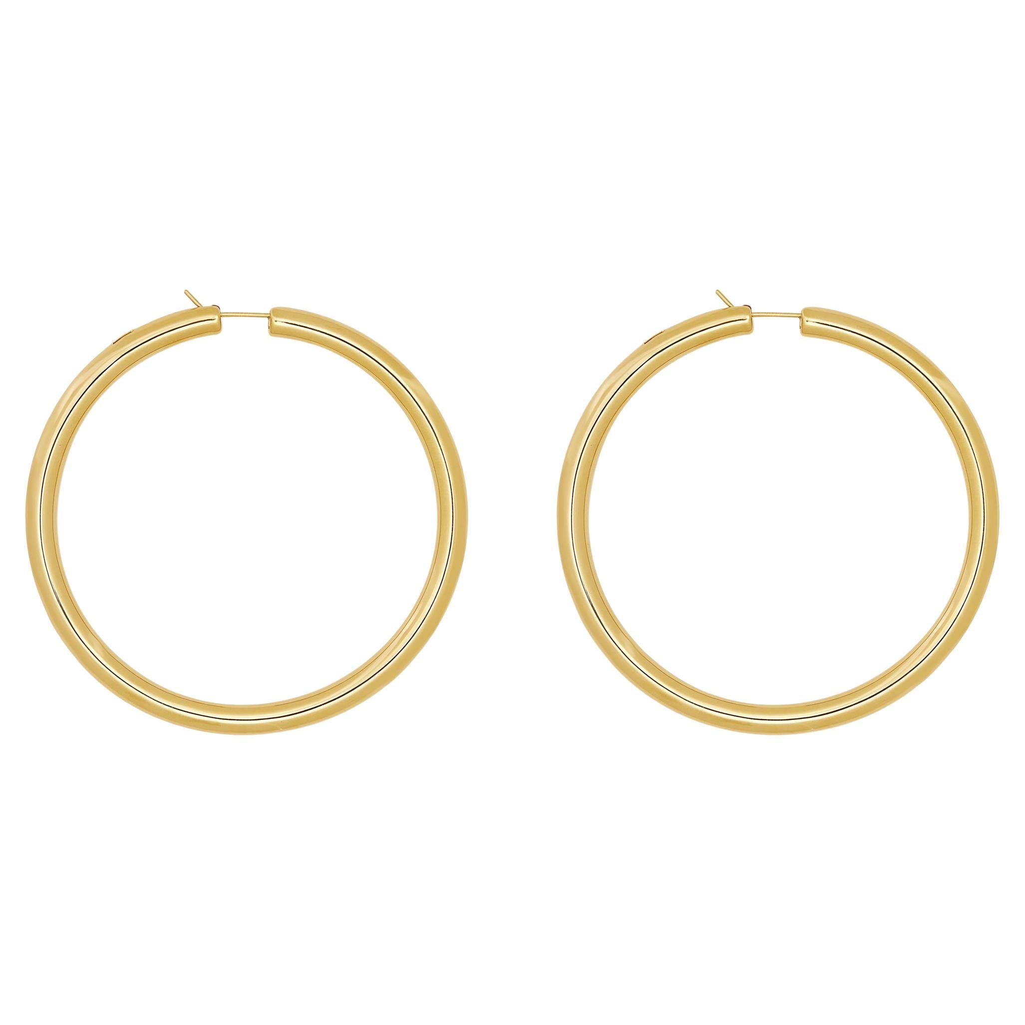 Thick Large Hoop Earrings