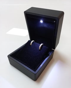 Thick Moissanite Huggies 925 Sterling Silver Tragus Earring Genuine Wedding Gift