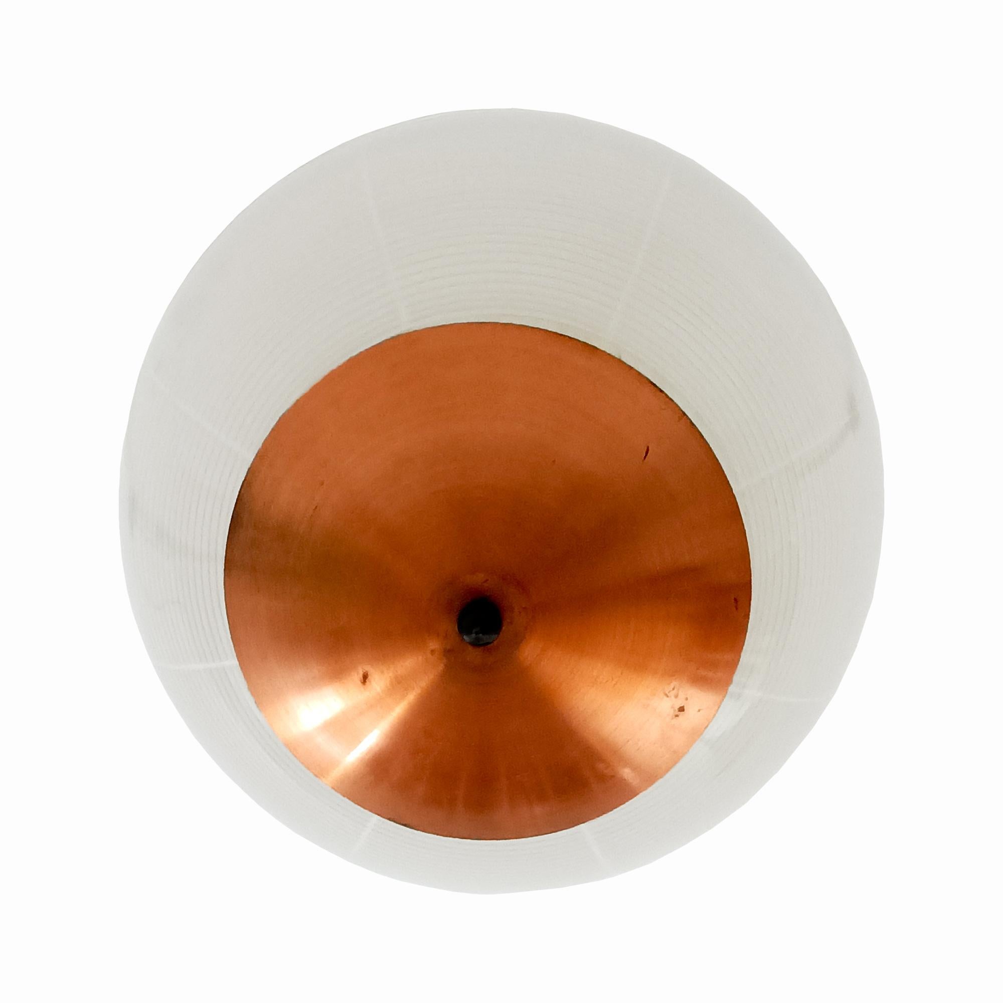 Italian Mid-Century Modern Thick Pressed Glass Lantern - Italy