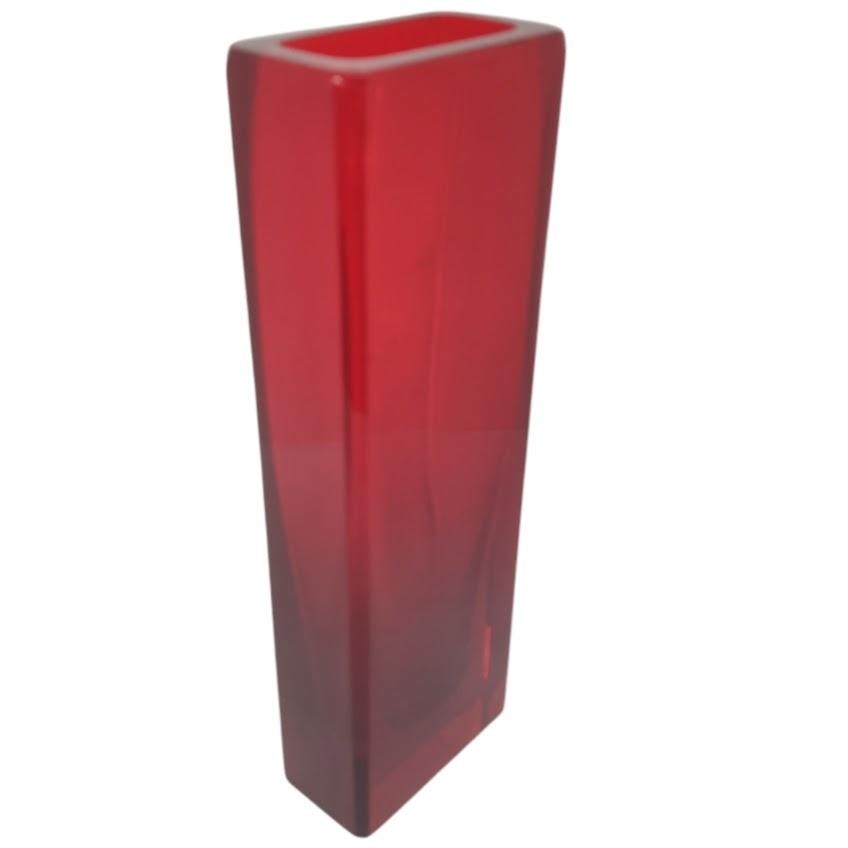 Vaso da fiori quadrato rosso spesso In condizioni buone in vendita a Ciudad Autónoma Buenos Aires, AR