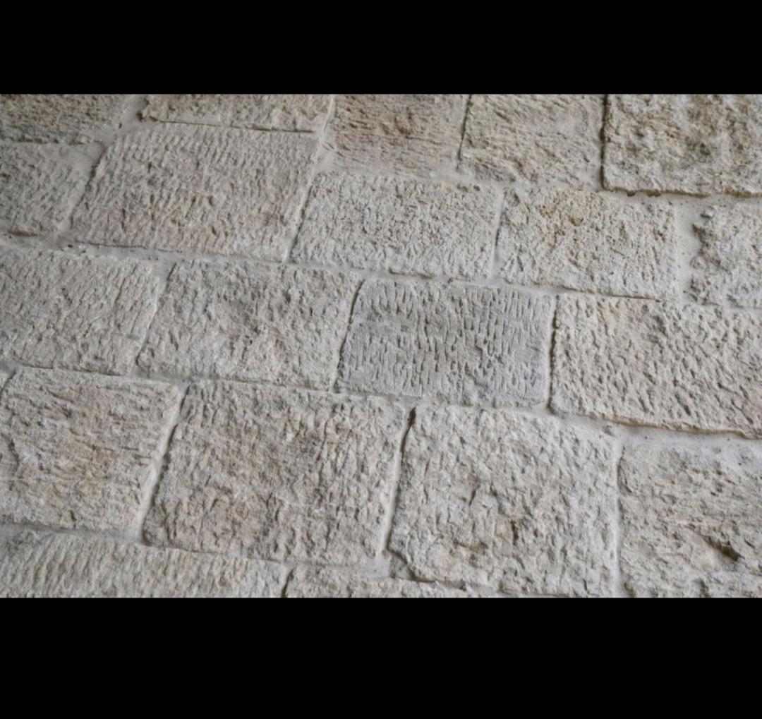 Autre Épais carreau de sol rustique et rare en pierre calcaire ancienne italienne en vente