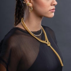 Thick Snake Chain Y-Necklace