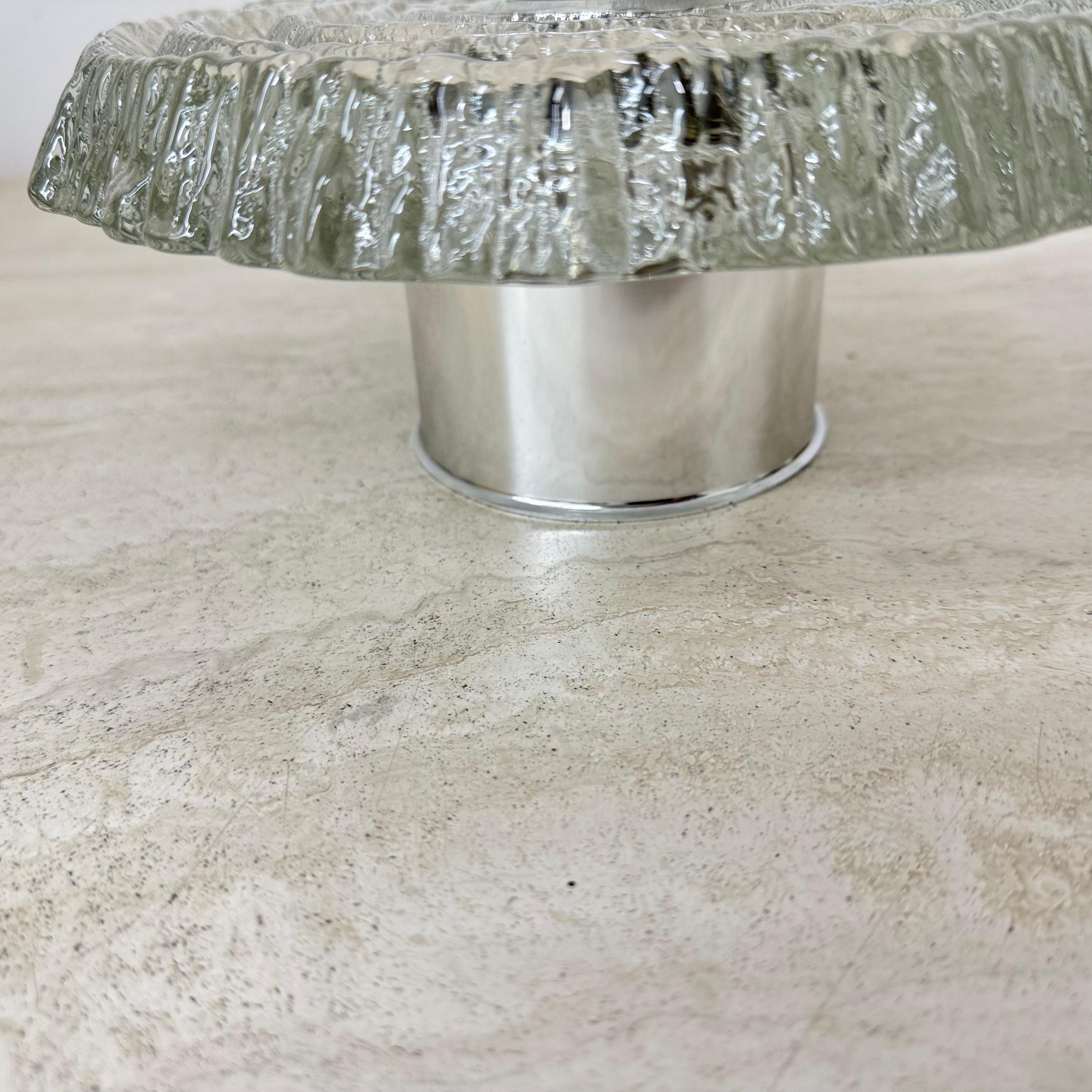 Applique en verre glacé épais et structuré Peill & Putzler , 1970 en vente 7