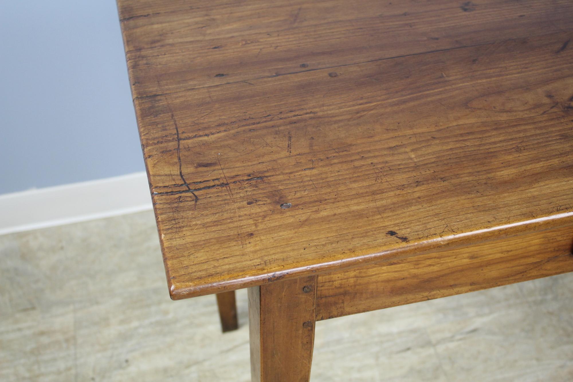 Late 19th Century Thick Top Antique Cherry Writing Table
