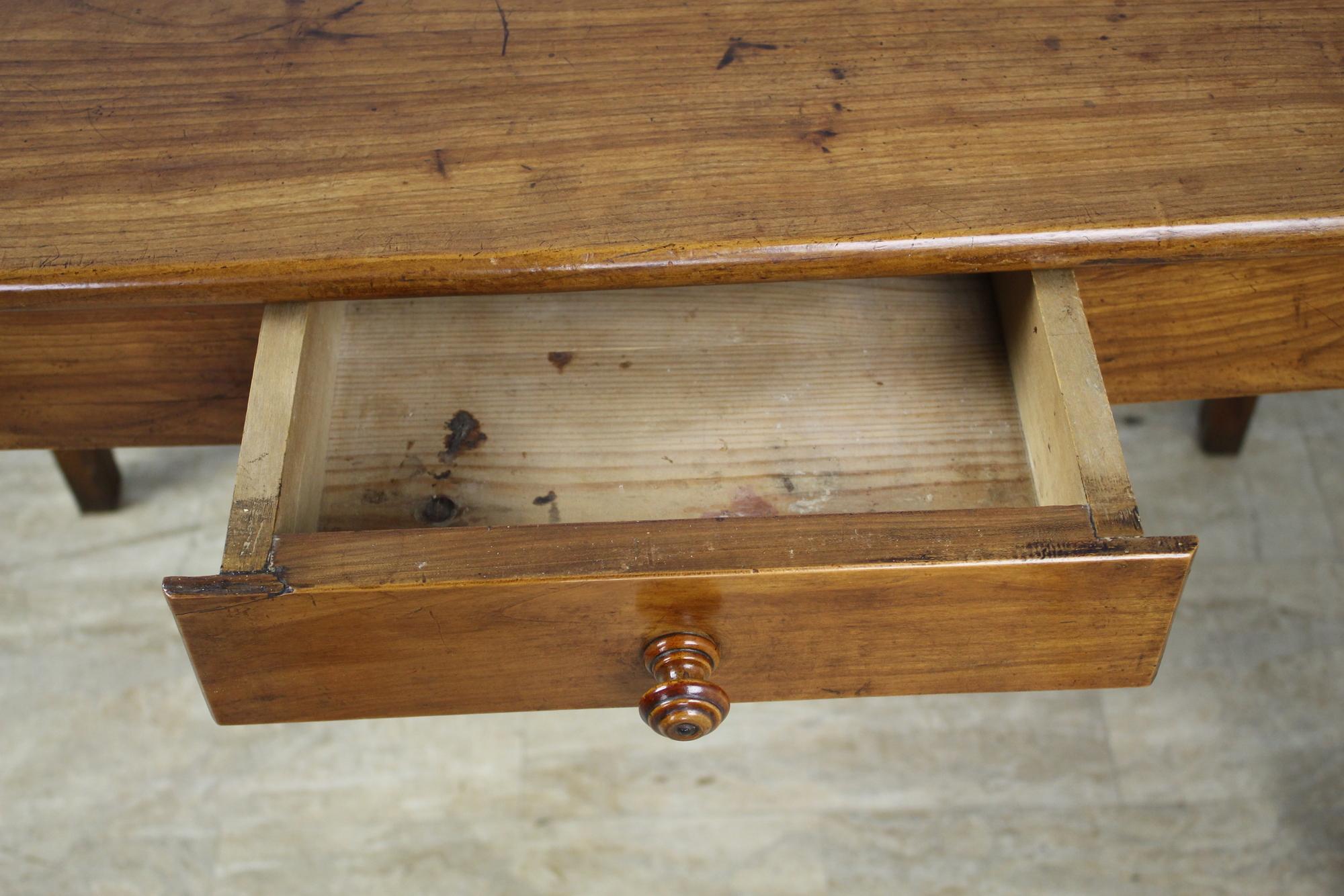 Thick Top Antique Cherry Writing Table 1